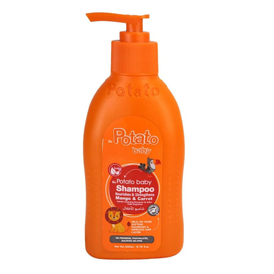 Potato | Baby Shampoo Nourishes & Strengthens Parapen Free With Mango & Carrot | 200ml