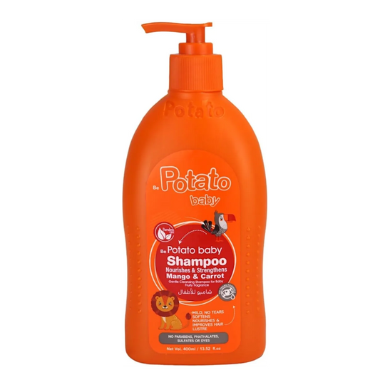 Potato | Baby Shampoo Nourishes & Strengthens Parapen Free With Mango & Carrot | 400ml