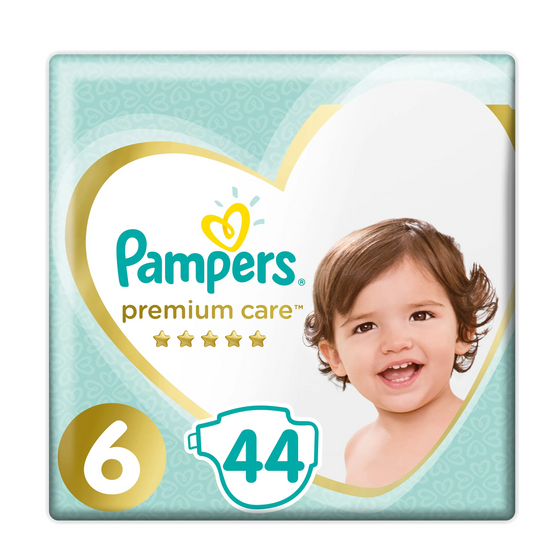 Pampers | Premium Care Diapers Size 6 Junior 13+ Kg | 44 Pcs