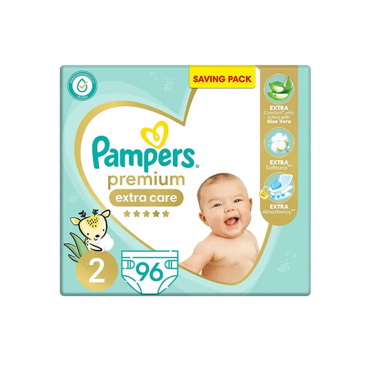 Pampers | Premium Extra Care Size 2 Diapers | 96 Pcs