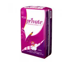 Private | Pads Night Size Maxi With Wings | 24 Pcs