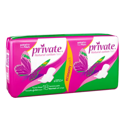 Private | Normal Thin Feminine Towel | 18 pieces