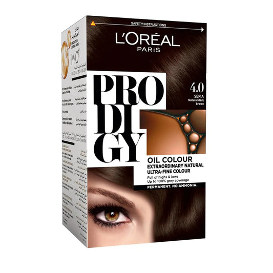 L'Oreal Paris | Prodigy Ammonia Free Hair Color | 4.0 Brown | Sepia