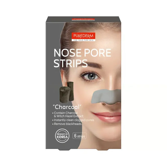 Purederm | Nose Pore Strips Charcoal | 6 Pcs