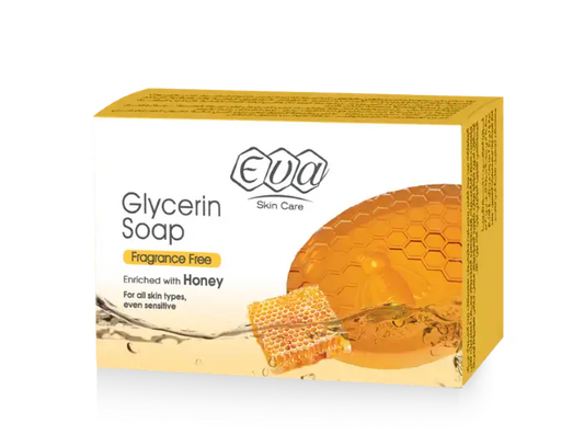 Eva Skin Care Glycerin Soap Enriched With Honey For All Skin Types, Even Sensitive 100 Gm