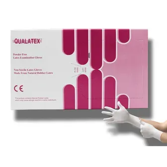 Qualatex | Powder Free Examination Gloves M | 100 Pcs