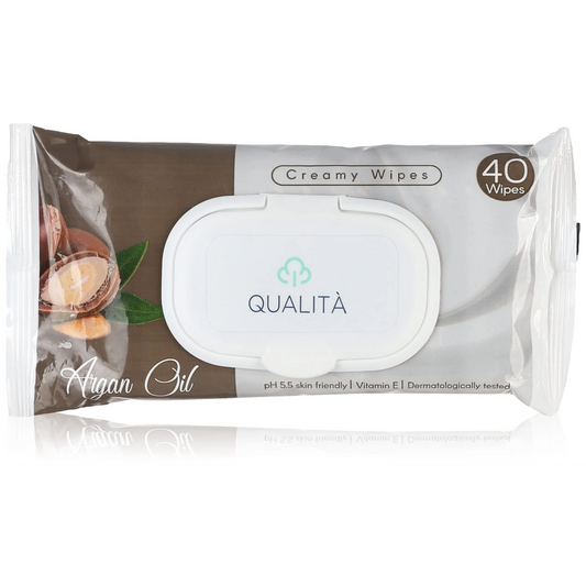 Qualita | Antiseptic Wipes with Argan Oil | 40Pcs