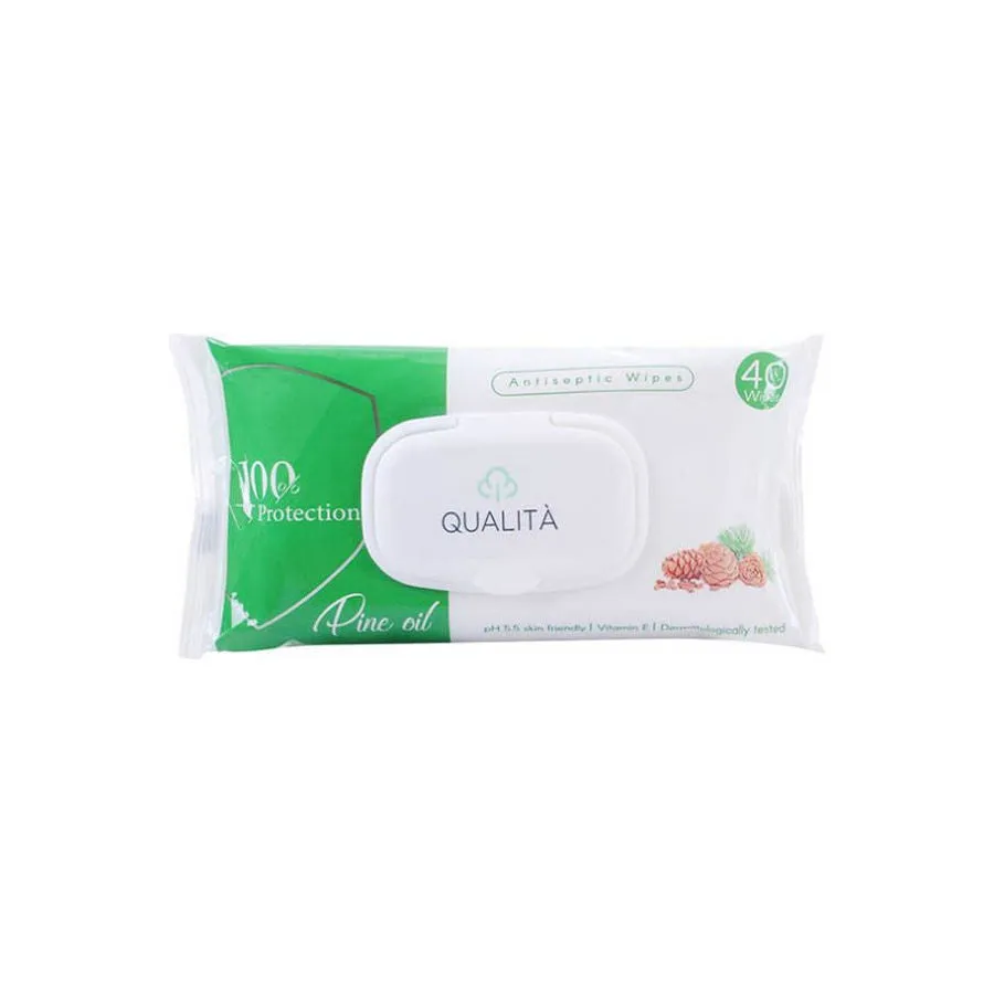 Qualita | Creamy Wipes Shea Butter | 40Pcs