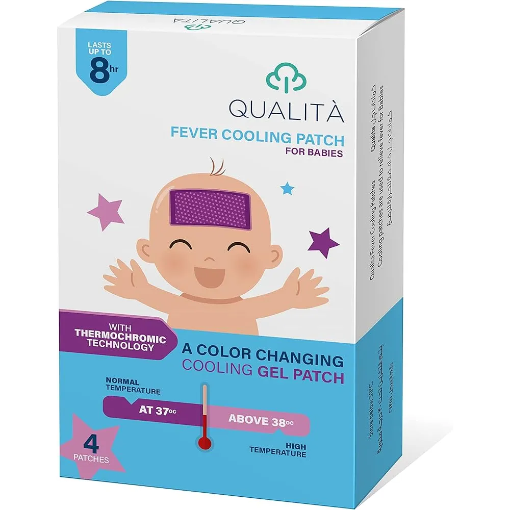 Qualita | Fever Cooling Gel Patches For Babies | 4 Pcs