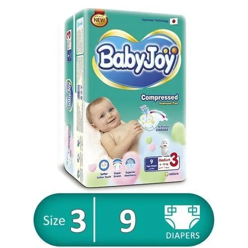 Baby Joy | Mini Diapers Size 3 | 9 Pcs