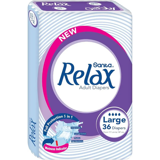 Sanita Relax | Adult Diapers Large | 36 Diapers
