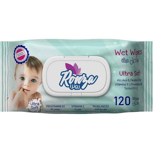 Ronza | Baby Wipes with Vitamin E | 120 Pcs