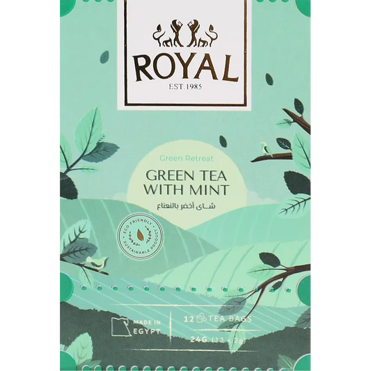 Royal | Herbs Mint Green Tea Bags | 12Pack
