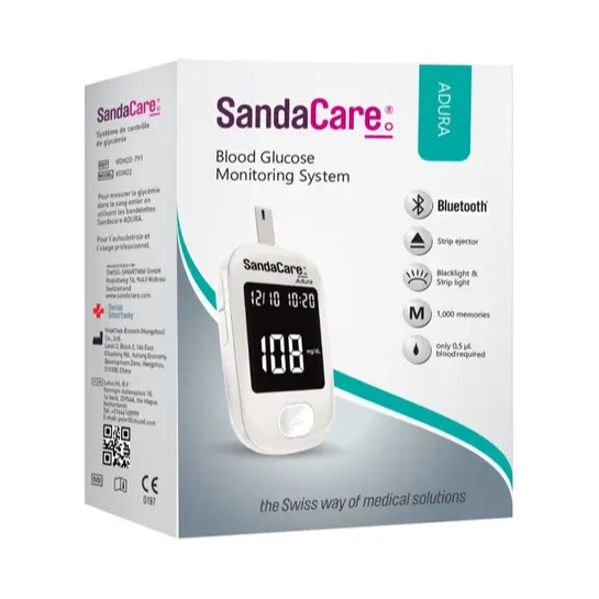SandaCare | Blood Glucose Meter Adura + Box Test