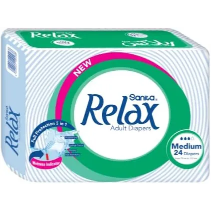 Sanita Relax | Adult Diapers Medium (79Cm-112Cm) | 24 Diapers
