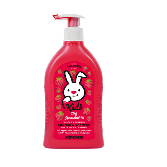 Sanosan | Kids Shower & Shampoo with Strawberry Scent | 400ml