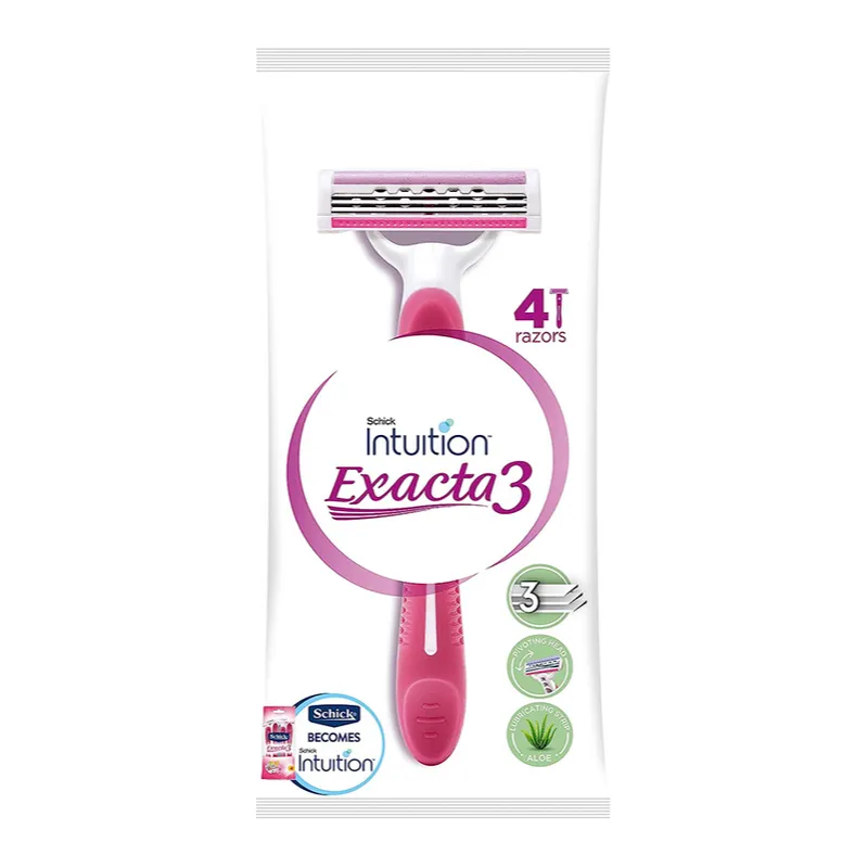 Schick | Intuition Exacta3 Disposable Razor | 4 Pcs