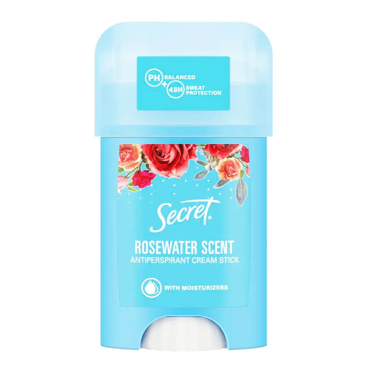 Secret | Rosewater Antiperspirant Cream Stick | 40ml