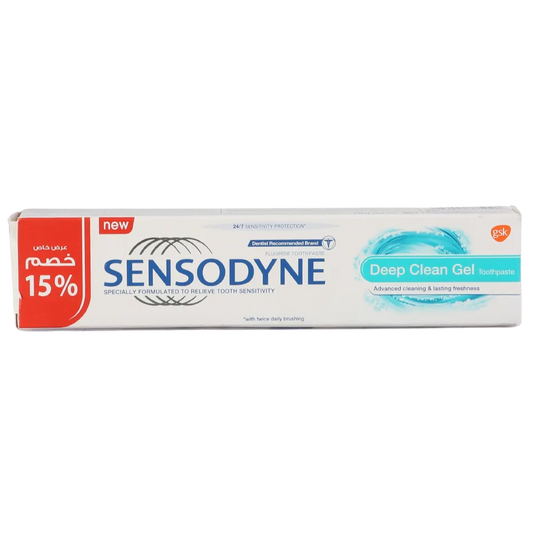 Sensodyne | Deep cleaning gel toothpaste | 50 ml 15% Discount