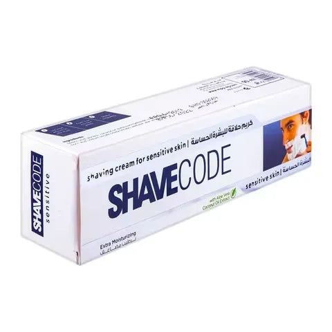 Shave Code | Shaving Cream For Sensitive Skin Extra Moisturizing | 90ml