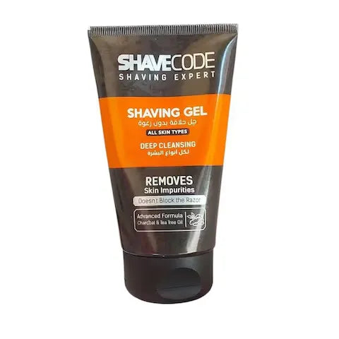 Shave Code | Shaving Gel with Charcoal and Tea Tree Oil | 150ml