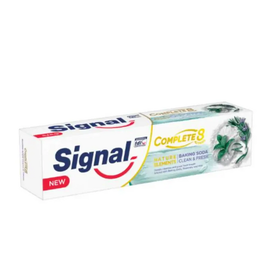 Signal | Complete 8 Nature Elements Toothpaste with Baking Soda Rosemary & Mint | 100ml | 7 Le Off