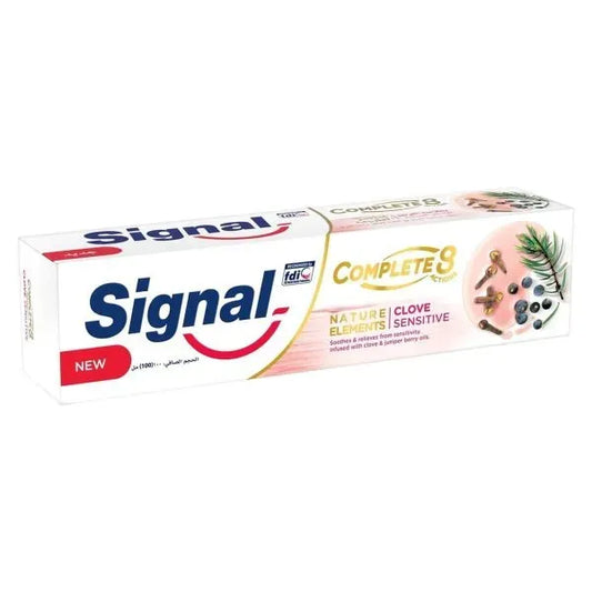 Signal | Complete 8 Toothpaste with Clove for Sensitive Teeth | 100ml + 20ml for Free
