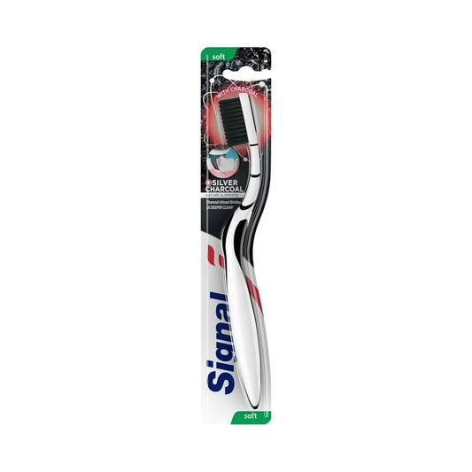 Signal | Toothbrush Soft Charcoal Silver
