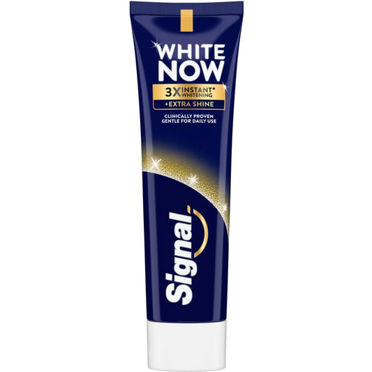 Signal | White Now toothpaste, Extra Shine instant whitening & extra shiny teeth | 75ml
