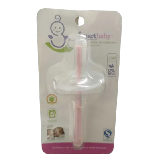 Smart Baby | Baby Silicone Toothbrush Pink | 1 Pc