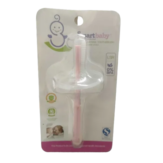 Smart Baby | Baby Silicone Toothbrush Pink | 1 Pc