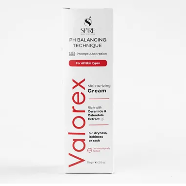 Spire | Valorex Moisturizing Face & Body Emollient Cream for Dry, Rough & Cracked Skin | 75ml