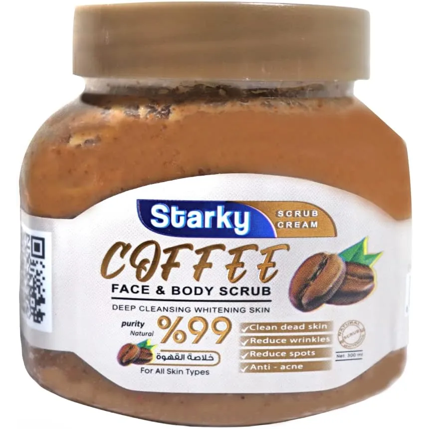 Starky | Face & Body Scrub Deep Cleansing Whitening Skin with Coffee | 300ml