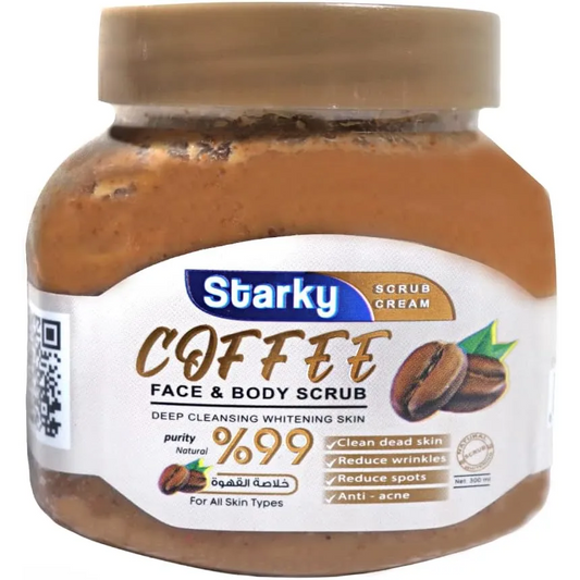 Starky | Face & Body Scrub Deep Cleansing Whitening Skin with Coffee | 300ml