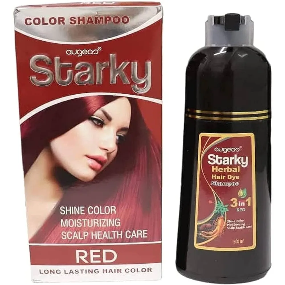 Starky | Herbal Hair Dye Shampoo 3 in1 Red | 500ml