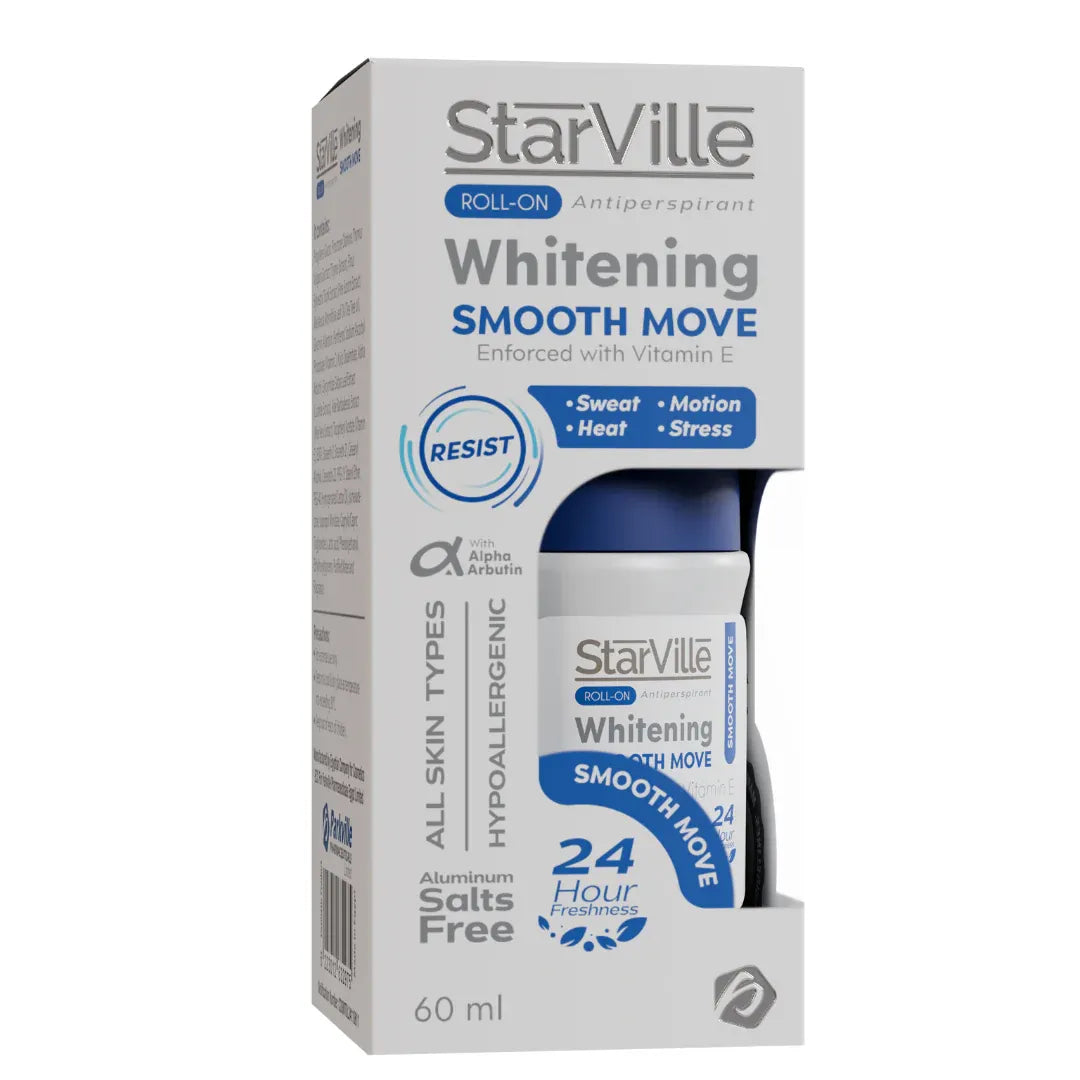 Starville | Roll on Antiperspirant Whitening Smooth Move | 60ml