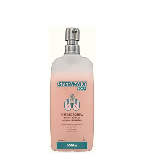 Sterimax | Antimicrobial Moisturizing & Foaming Lotion Wash for Hand & Body | 1 L