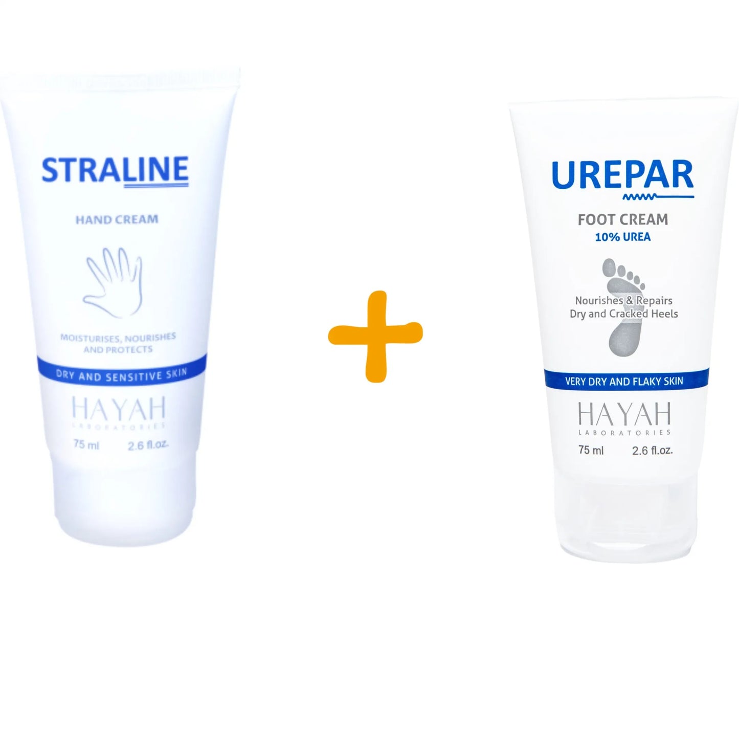 Hayah Straline | Hand Cream | 75ml + Urepar Foot Cream Routine | 75ml