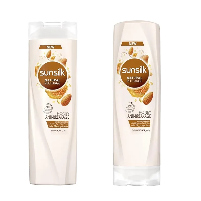 Sunsilk | Natural Shampoo Honey and Almond | 350ml + Conditioner | 350Ml