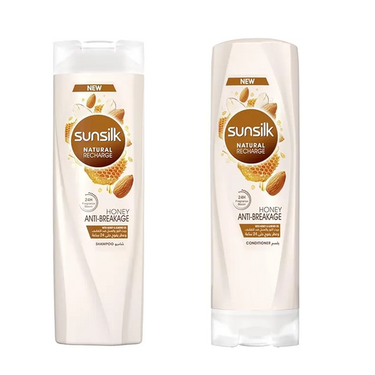 Sunsilk | Natural Shampoo Honey and Almond | 350ml + Conditioner | 350Ml