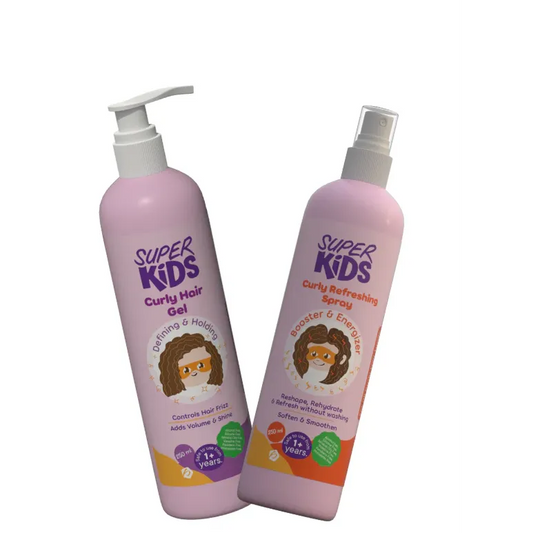 1+1 Super Kids | Curly Hair Gel + Refreshing Spray