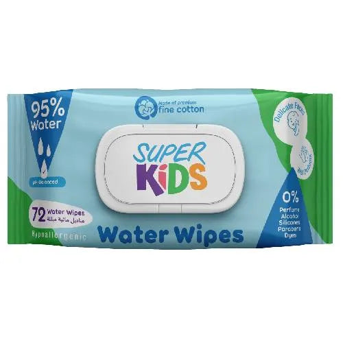 SuperKids | Kids Water Wipes | 72 Wipes