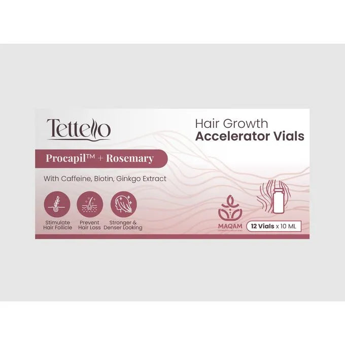 Tettello | File Plus Hair Growth Accelerator | 12 Vials | 10ml