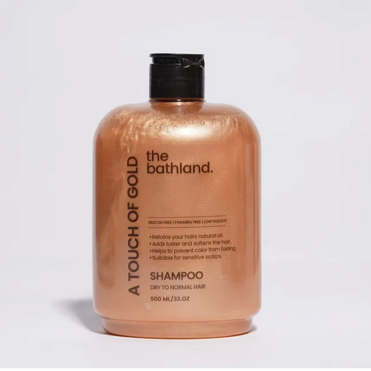 The Bathland | low Sulfate Touch of gold Shampoo Unisex | 500ml