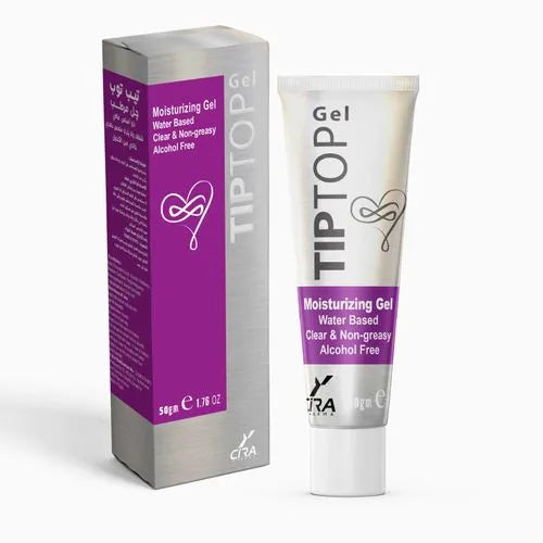 Tip Top | Moisturizing Gel Water based clear & Non greasy alcohol | 50gm