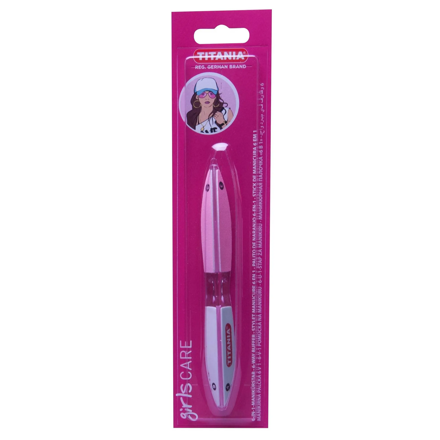 Titania | 6 In 1 Nail File Stylet Manucure | 1 Pcs