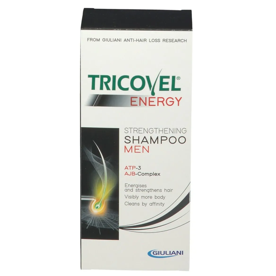 Tricovel | Men's Energizing & Strengthening Shampoo with ATP-3 & AJB-Complex for Sensitive Scalp | 200ml