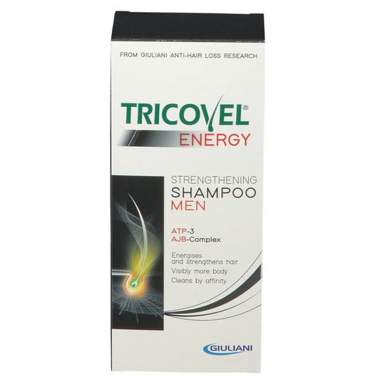 Tricovel | Men's Energizing & Strengthening Shampoo with ATP-3 & AJB-Complex for Sensitive Scalp | 200ml