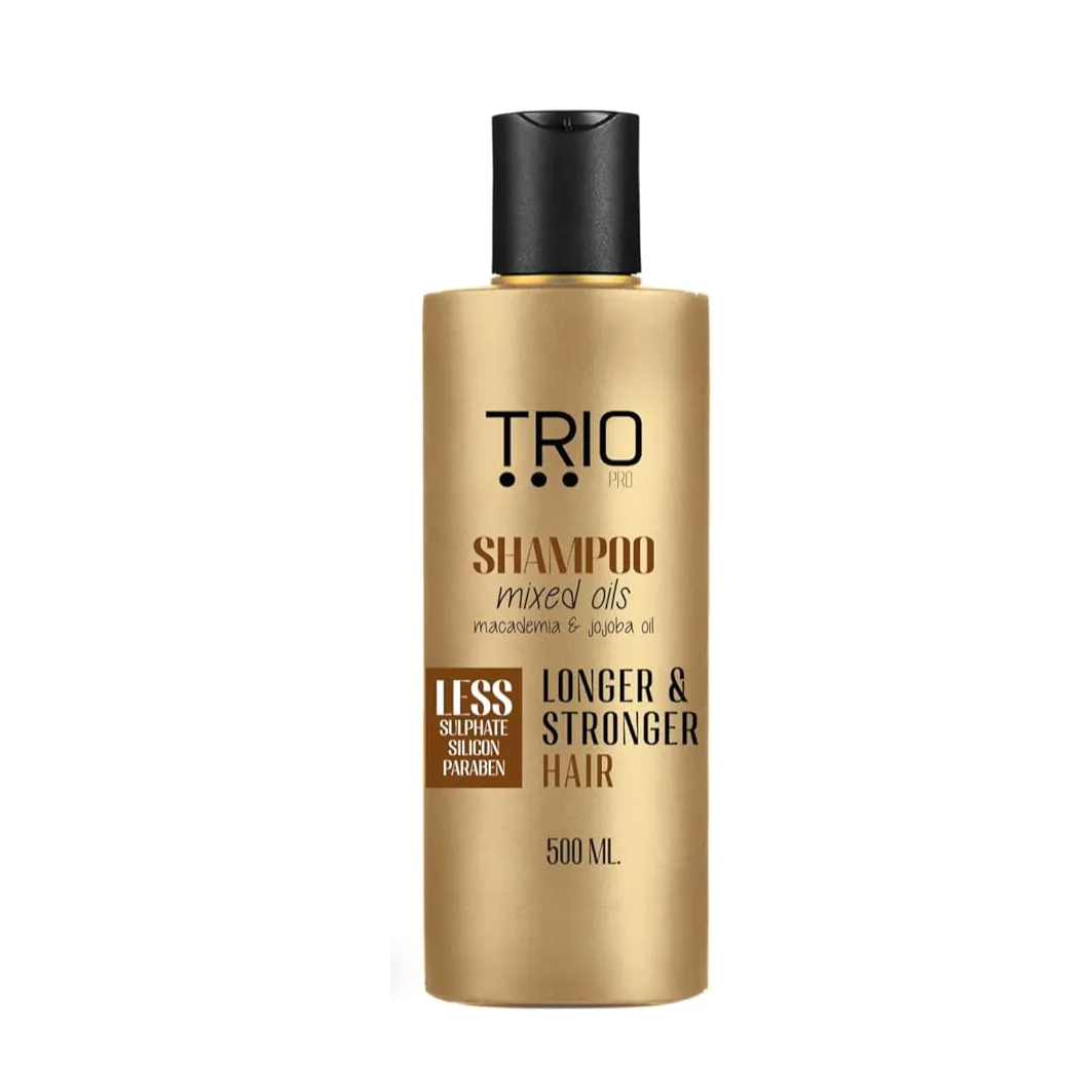 Trio | Pro shampoo free sulfate with mixed natural oils | 500Ml