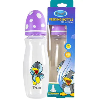 True | Standard Plastic Mushroom Shaped Bottle from +6M Purple | 270ml